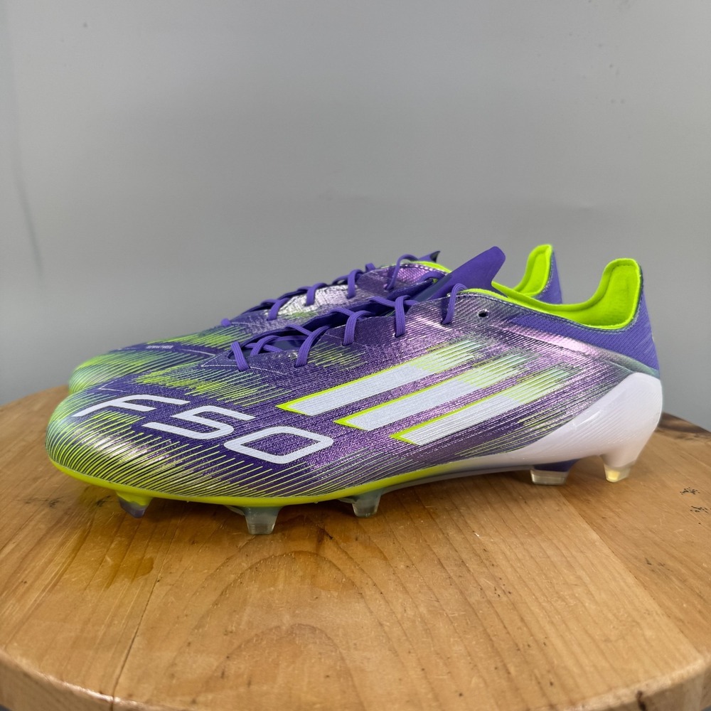 Adidas F50 Elite FG Mens Size 12.5 Purple Silver Soccer Cleats Radiant Blaze NEW - Picture 3 of 9